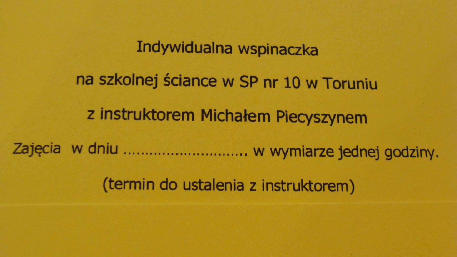 instruktor wspinaczki