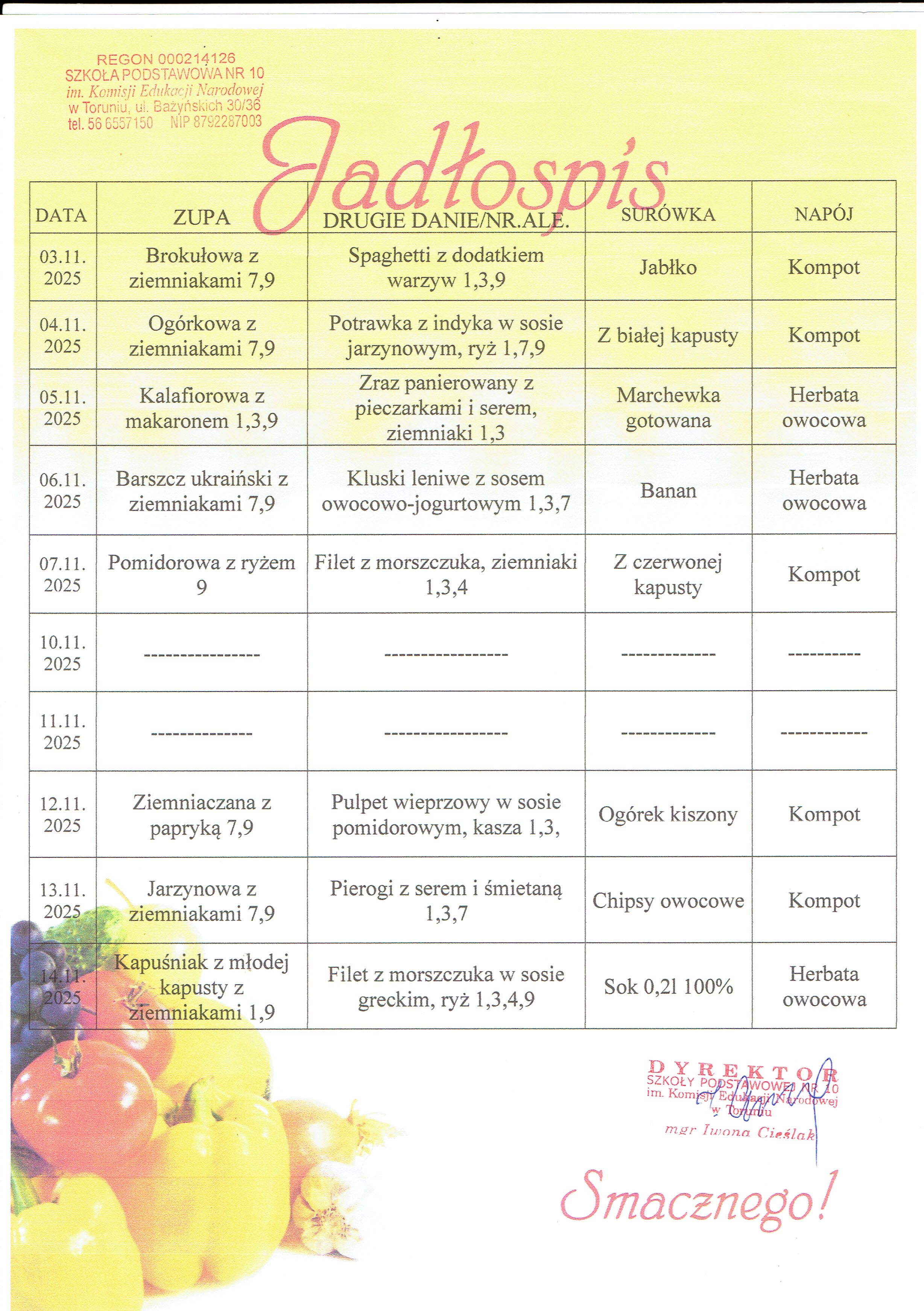 Jadłospis 03 14.11.25